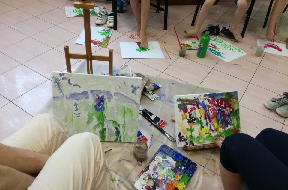 Art Workshop in Zagreb, cooperated with association InArt.